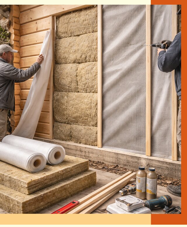 Утепление дома из минибруса в Людиново от 4580 руб/м2 — заказать профессионально | ТепломастерЛюд