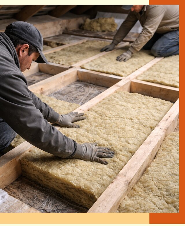 Утепление чердака минватой в Людиново от 3562 руб/м2 под ключ | ТепломастерЛюд