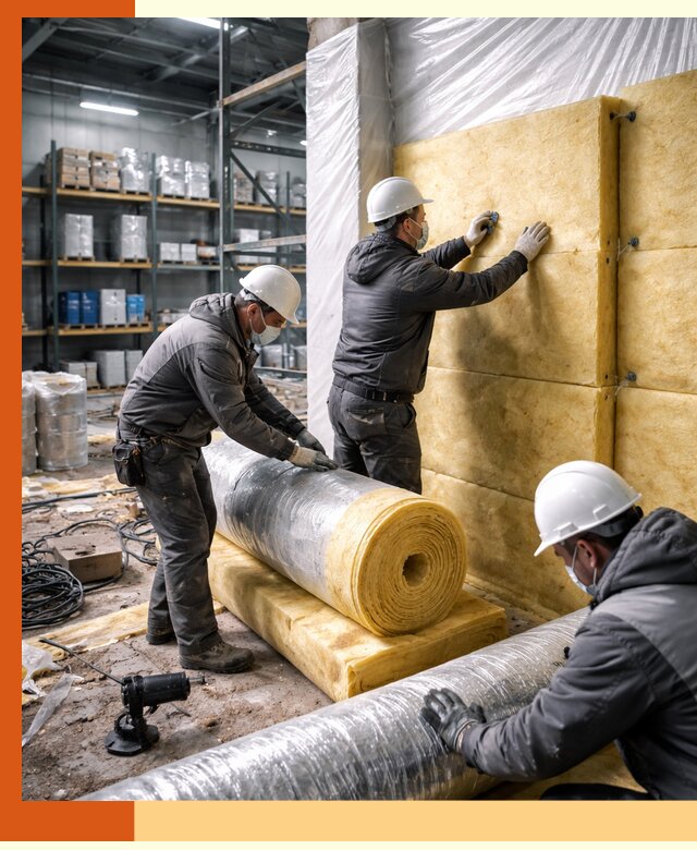 Утепление склада химсырья в Людиново: безопасная и эффективная изоляция