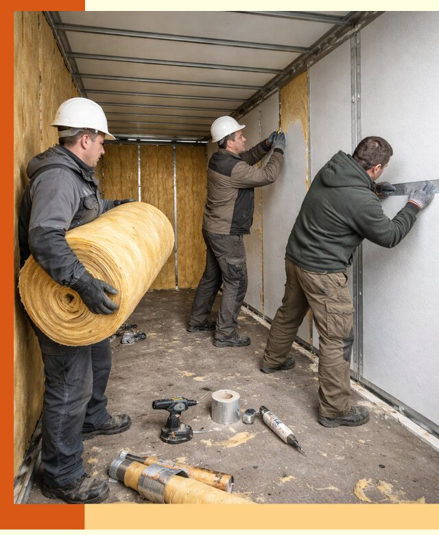 Утепление рефрижераторного контейнера в Людиново профессионально и надежно