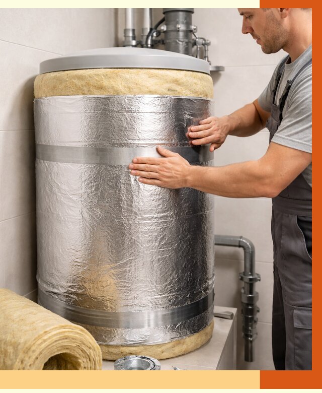 Утепление бойлера в Людиново от 4580 руб. под ключ | Утепление ППУ | ТепломастерЛюд