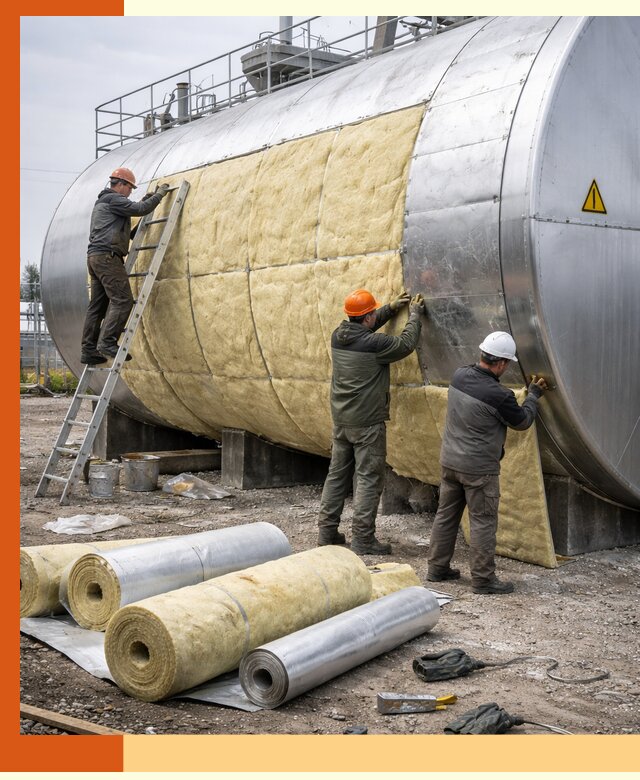 Утепление резервуаров с топливом в Людиново надежно и экономично