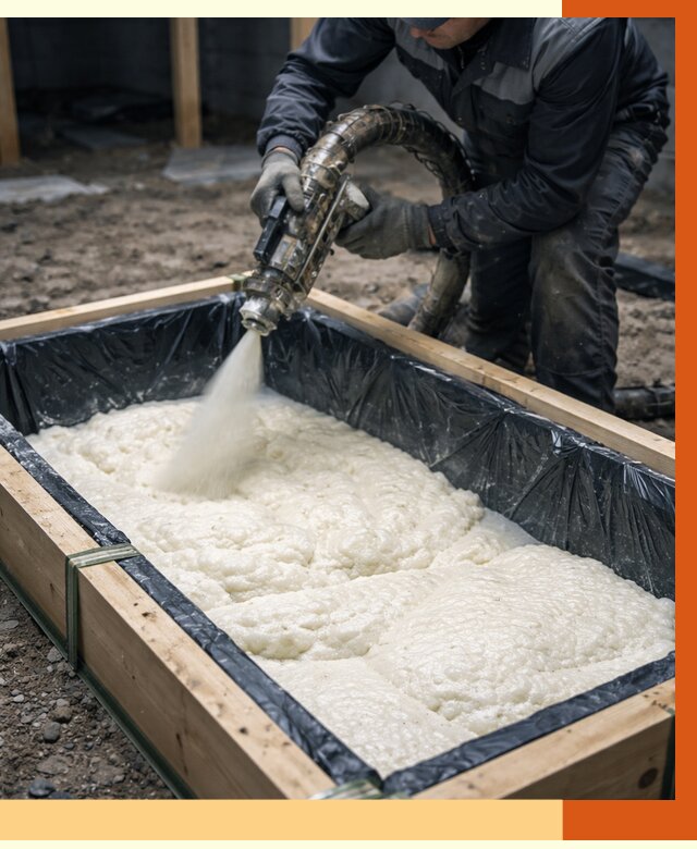 Заливка ППУ в формы в Людиново от 2545 руб. — утепление форм под ключ | ТепломастерЛюд