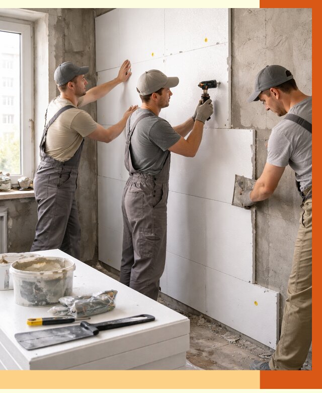 Утепление пенопластом домов и стен в Людиново от 1883 руб. — ТепломастерЛюд