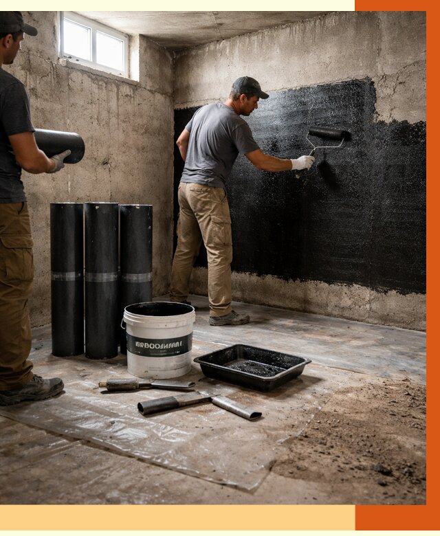 Гидроизоляция подвала в Людиново от 3562 руб. под ключ | Профессионально — ТепломастерЛюд
