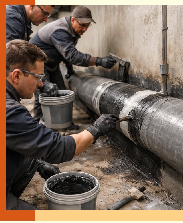 Гидроизоляция труб в Людиново — защита и герметизация коммуникаций